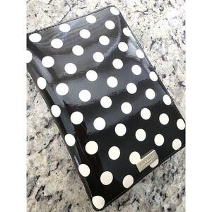 Kate Spade New York Carlisle Black & White Polka Dot Zipped Organizer